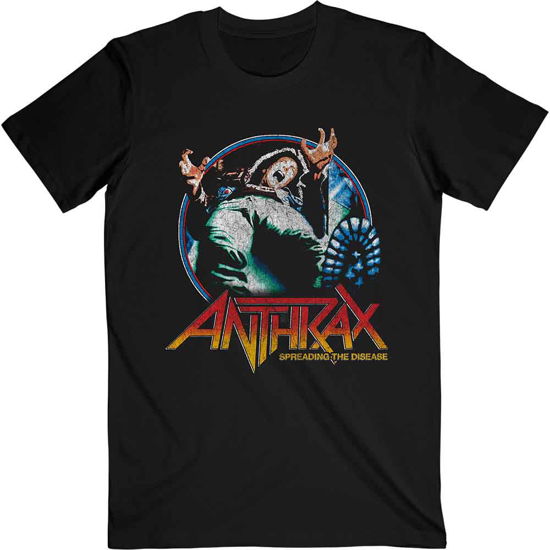 Cover for Anthrax · Anthrax Unisex T-Shirt: Spreading Vignette (T-shirt) [size S] [Black - Unisex edition]