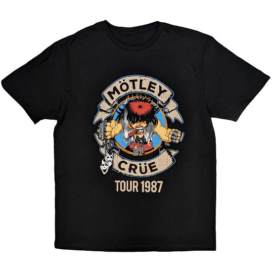 Motley Crue Unisex T-Shirt: Girls Girls Girls Tour '87 - Mötley Crüe - Gadżety -  - 5056561086798 - 