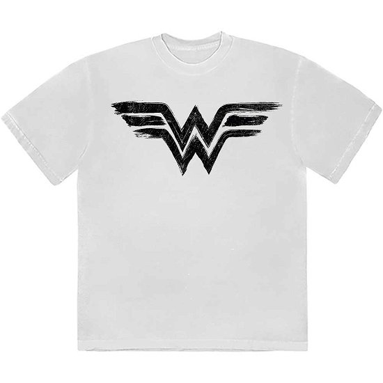 DC Comics Unisex T-Shirt: Wonder Woman - Black Paint Logo - DC Comics - Merchandise -  - 5056737249798 - 