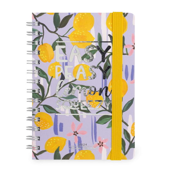 Cover for Legami · 12-month Diary - 2024 - Small Weekly Spiral Bound Diary - Lemon (Paperback Book) (2023)
