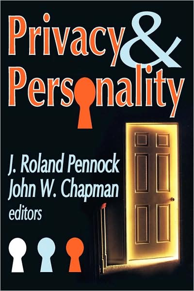Cover for John W. Chapman · Privacy and Personality (Paperback Book) (2007)