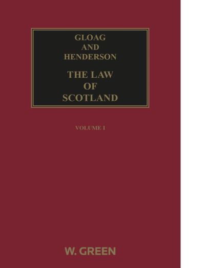 Cover for Gloag and Henderson: The Law of Scotland (Inbunden Bok) (2022)