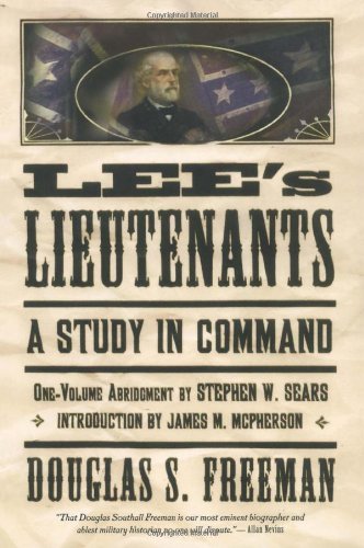 Cover for Douglas Southall Freeman · Lee's Lieutenants: A Study in Command (Paperback Bog) [Abridged edition] (2001)
