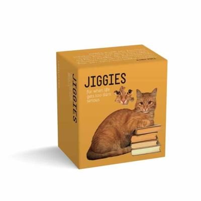 Cover for Gibbs Smith Publisher · Cat Reader Jiggie: Die-Cut 81-Piece Jigsaw Puzzle (SPIEL) (2021)
