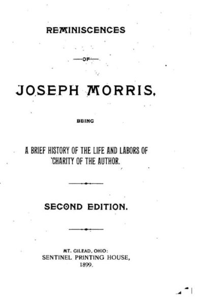 Cover for Joseph Morris · Reminiscences of Joseph Morris (Paperback Book) (2015)