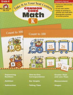 Cover for Evan-moor Educational Publishers · Take It to Your Seat Math Centers, Grade K (Teacher) (Paperback Book) (2013)