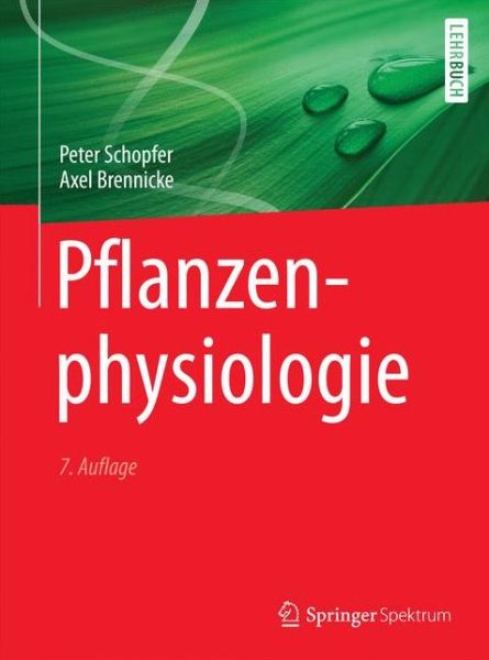 Cover for Peter Schopfer · Pflanzenphysiologie (Paperback Book) (2016)