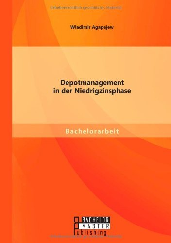 Cover for Wladimir Agapejew · Depotmanagement in Der Niedrigzinsphase (Taschenbuch) [German edition] (2014)