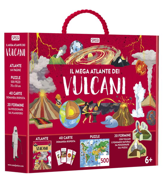 Il Mega Atlante Dei Vulcani. Ediz. A Colori. Con 40 Carte Domanda-Risposta. Con 20 Formine. Con Puzzle - Valentina Bonaguro - Books -  - 9788830355798 - 