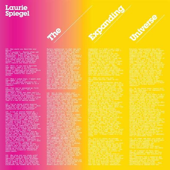 Expanding Universe - Laurie Spiegel - Musik - UNSEEN WORLDS - 0766008587799 - 17. Januar 2019