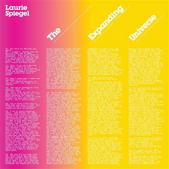 Cover for Laurie Spiegel · Expanding Universe (LP) (2019)