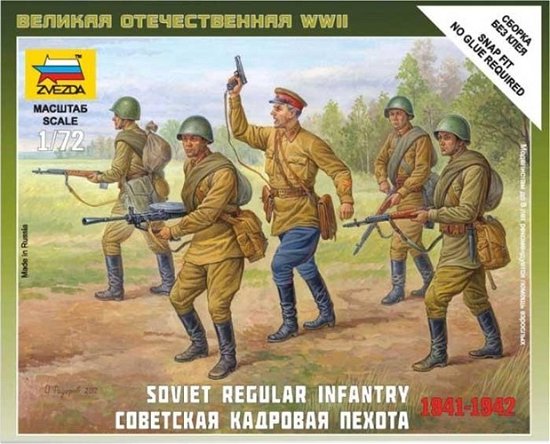 ZVEZDA - 1/72 Soviet Regular Infantry 1941-42 - Zvezda - Merchandise -  - 4600327061799 - 