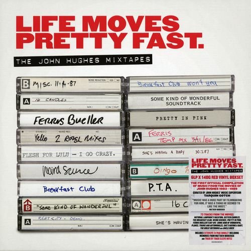 Cover for Life Moves Pretty Fast  Various · Life Moves Pretty Fast - The John Hughes Mixtapes (Red Vinyl) (LP) (2022)
