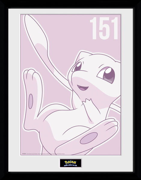 Cover for Pokemon · Pokemon - Mew Mono (Stampa In Cornice 30x40 Cm) (CD)