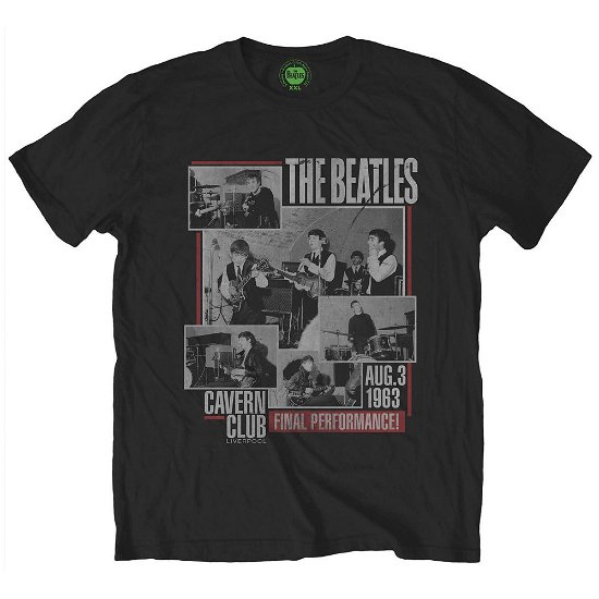 The Beatles Unisex T-Shirt: Final Performance - The Beatles - Fanituote - Apple Corps - Apparel - 5055295361799 - maanantai 27. tammikuuta 2020