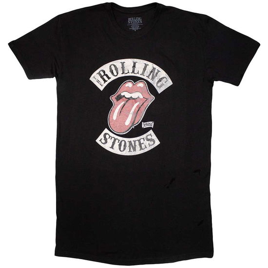 The Rolling Stones Ladies T-Shirt Dress: Tour 78 (Black) - The Rolling Stones - Fanituote -  - 5056737268799 - maanantai 29. heinäkuuta 2024