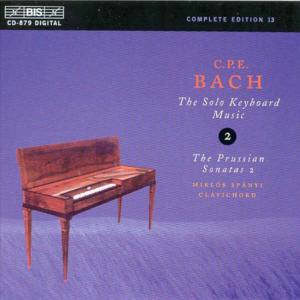 Solo Keyboard Ii: Prussian Sonatas - Bach,c.p.e. / Spanyi,miklos - Musik - Bis - 7318590008799 - 1. November 1998