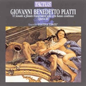 Cover for Platti Giovanni Benedetto · Ensemble Festina Lente (CD) (2000)