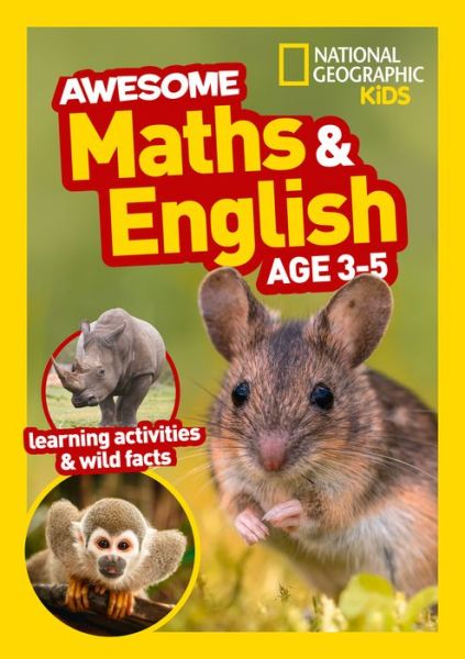 Cover for National Geographic Kids · Awesome Maths and English Age 3-5: Ideal for Use at Home - National Geographic Kids (Paperback Book) (2020)