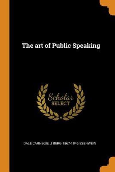 Cover for Dale Carnegie · The Art of Public Speaking (Paperback Bog) (2018)