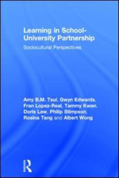 Cover for Routledge-Cavendish · Learning in School-University Partnership: Sociocultural Perspectives (Paperback Book) (2012)