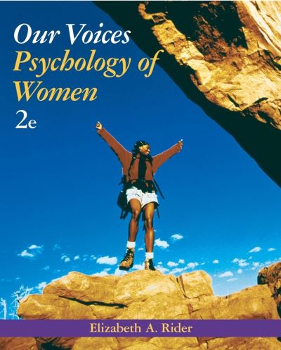 Cover for Rider, Elizabeth A. (Elizabethtown College) · Our Voices: Psychology of Women (Paperback Book) (2005)