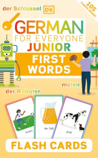 Cover for Dk · German for Everyone Junior First Words Flash Cards (Cards) (2023)