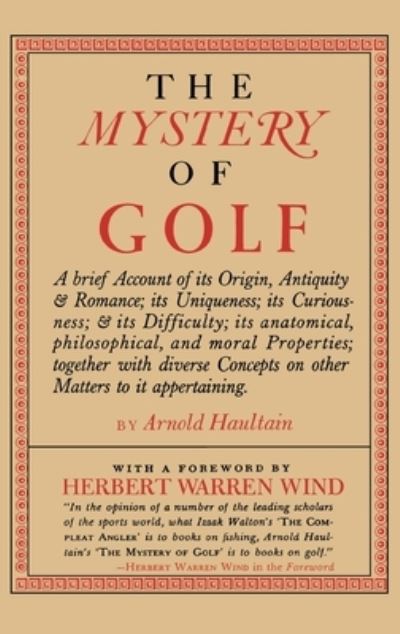 Cover for Arnold Haultain · Mystery of Golf (N/A) (2020)