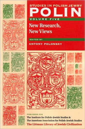 Cover for Antony Polonsky · Polin: Studies in Polish Jewry Volume 5: New Research, New Views - Polin: Studies in Polish Jewry (Paperback Book) (2008)