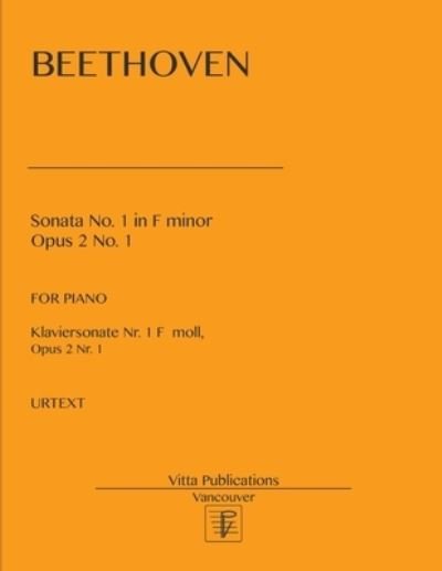 Cover for Beethoven · Sonata No. 1 (Paperback Book) (2018)
