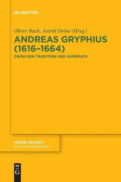 Cover for No Contributor · Andreas Gryphius (1616-1664) (Pocketbok) (2022)