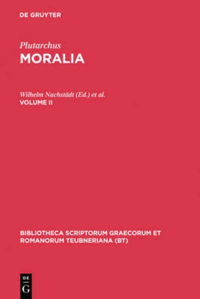 Cover for Plutarchus · Moralia. Volume II (Book) (1971)