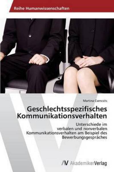 Cover for Csencsits Martina · Geschlechtsspezifisches Kommunikationsverhalten (Paperback Book) (2012)