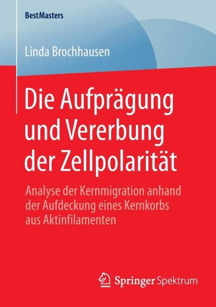 Cover for Linda Brochhausen · Die Aufpragung Und Vererbung Der Zellpolaritat: Analyse Der Kernmigration Anhand Der Aufdeckung Eines Kernkorbs Aus Aktinfilamenten - Bestmasters (Paperback Book) [2015 edition] (2014)