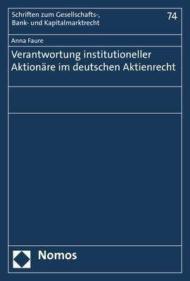 Cover for Faure · Verantwortung institutioneller Ak (Buch) (2019)