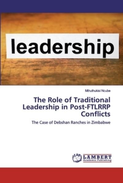Cover for Ncube · The Role of Traditional Leadershi (Book) (2020)