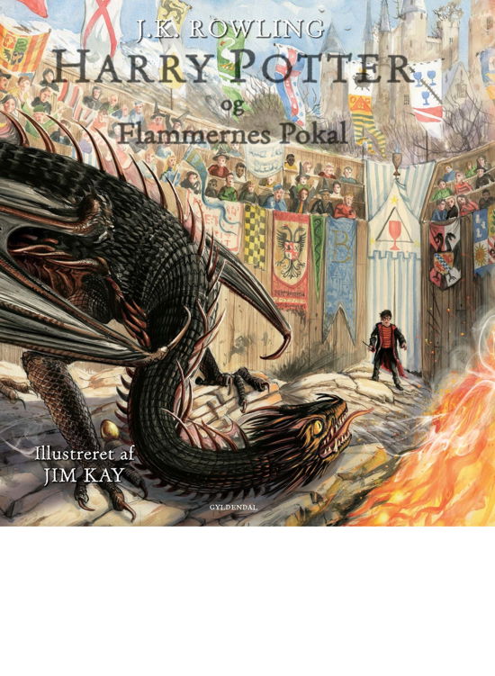 Cover for J. K. Rowling · Harry Potter Illustreret: Harry Potter 4 - Harry Potter og Flammernes Pokal - illustreret (Inbunden Bok) [8:e utgåva] (2019)