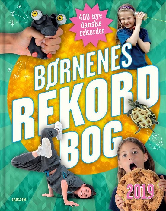 Cover for Mikael Brøgger · Børnenes rekordbog 2019 (Gebundesens Buch) [1. Ausgabe] (2018)