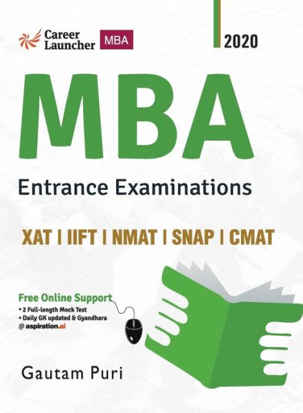 Cover for Gautam Puri · MBA 2020-21 Study Guide (Xat|Iift|Nmat|Snap|Cmat) (Paperback Book) (2020)