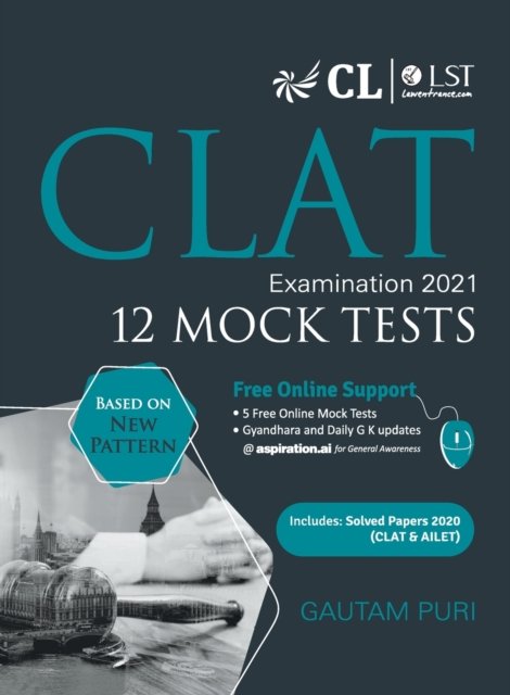 Cover for Gkp · Clat 2021 12 Mock Tests (Paperback Book) (2020)