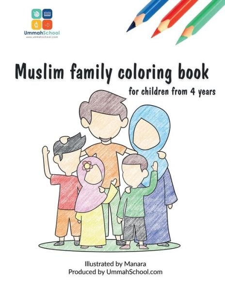 Cover for Ummahschool Publisher's · Muslim family coloring book (Paperback Book) (2020)