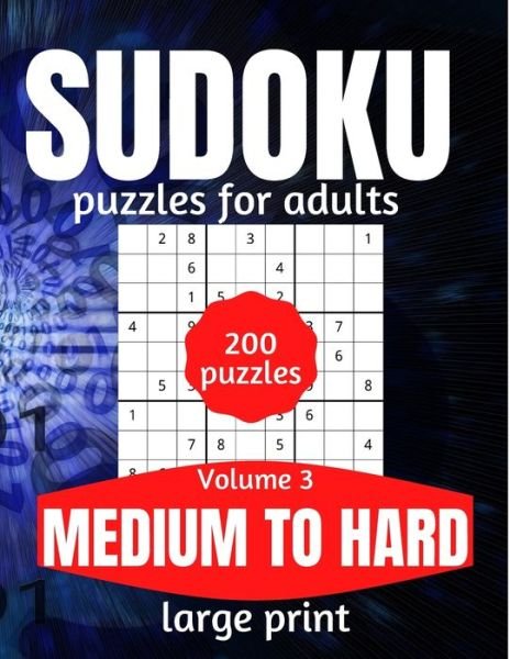 Cover for This Design · Sudoku Puzzles For Adults Medium To Hard Large Print (Pocketbok) (2021)