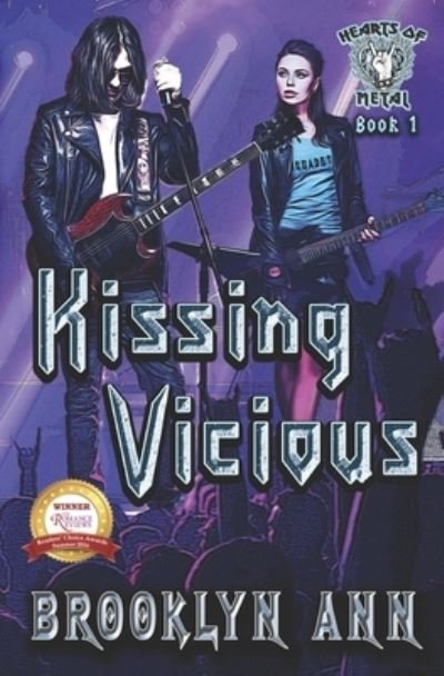 Cover for Brooklyn Ann · Kissing Vicious: A heavy metal romance - Hearts of Metal (Paperback Book) (2021)