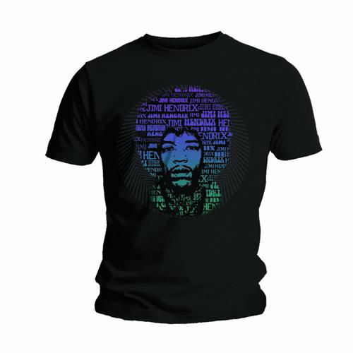 Cover for The Jimi Hendrix Experience · Jimi Hendrix Unisex Tee: Afro Speech (CLOTHES) [size XXL] [Black - Unisex edition]