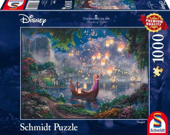 Disney - Tangled by Thomas Kinkade 1000 Piece Schmidt Puzzle - Kinkade - Böcker - ASMODEE - 4001504594800 - 30 juni 2023