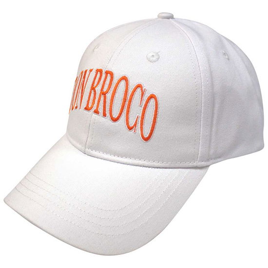 Don Broco Unisex Baseball Cap: Orange Logo (White) - Don Broco - Produtos - - 5056737250800 - 22 de abril de 2024