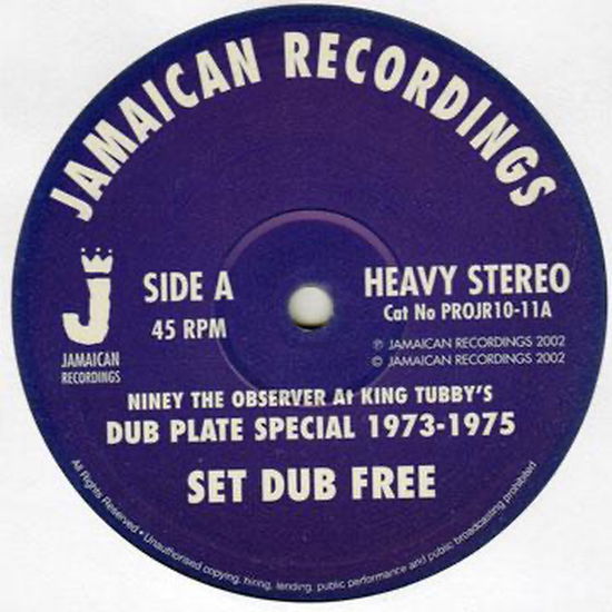 Cover for Niney the Observer · Set Dub Free  Dub Born Free (10&quot;) (2024)