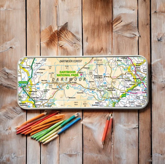Cover for OS Map Metal Pencil Tin - Dartmoor National Park (MERCH) (2025)