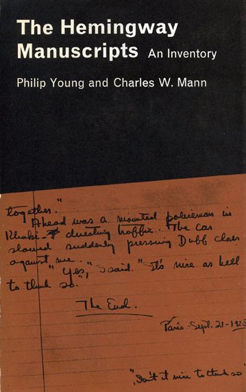 Cover for Philip Young · Hemingway Manuscripts (Hardcover Book) (1991)