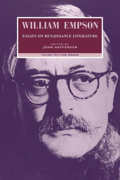 Cover for William Empson · William Empson: Essays on Renaissance Literature: Volume 2, The Drama (Taschenbuch) (2007)